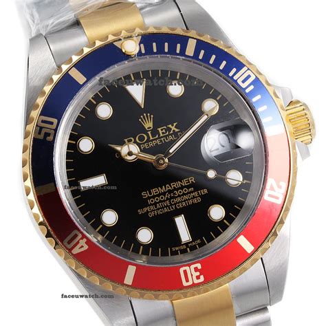 rolex blue and red submariner